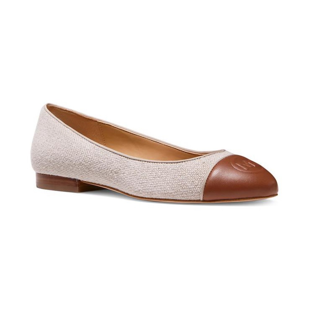 Michael Kors Ballet Flats Sz 9M Hemp Tan Brown